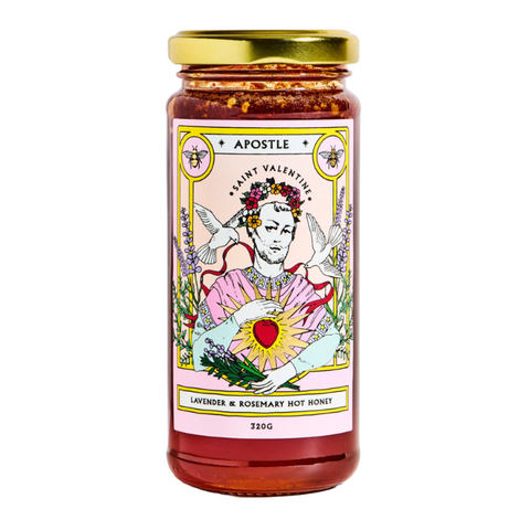 Apostle Hot Sauce - St Valentine Rosemary & Lavender Hot Honey 320gram