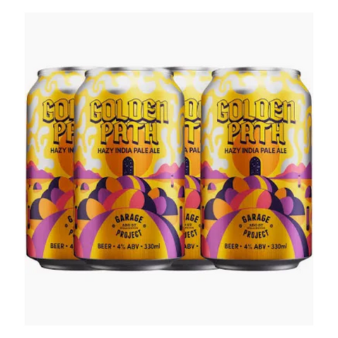 Garage Project Golden Path Hazy IPA 330ml 4 Pack