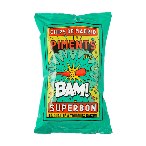 SUPERBON Chips de Madrid Piments (Peppers) 135 gram