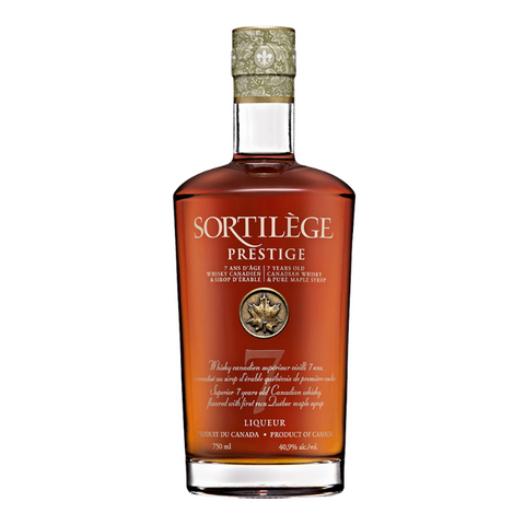 Sortilege Prestige Canadian Whisky & Maple Syrup Liqueur 750ml