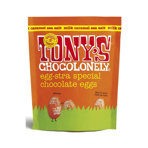 Tony's Chocoloney Mini Salted Caramel Easter Eggs 178gram