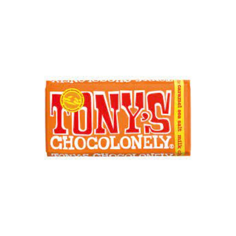 Tony's Chocolonely Caramel Sea Salt Chocolate 180gram