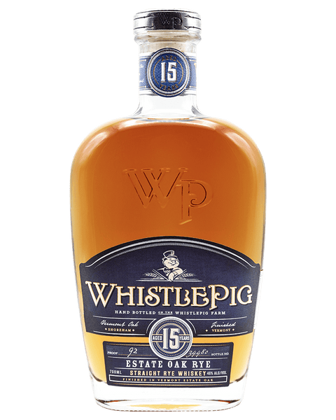 Whistle Pig 15YO Estate Oak Rye Whiskey 750mL