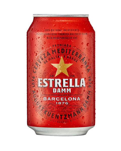Estrella Damm Lager 330mL Can